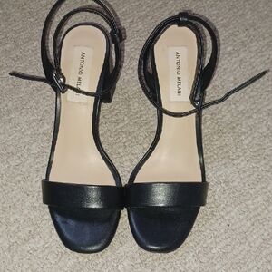 Antonio Melani Black Strappy Heels